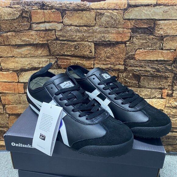 Unisex Onitsuka/Tiger MEXICO 66 Classic Athletic Shoes Sneakers Black - Picture 3 of 6
